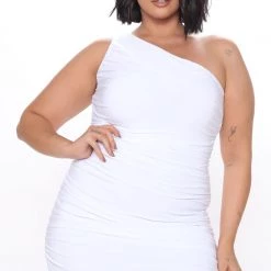 Fashion Nova My Man And Me Ruched Midi Dress - White -fashion nova dresses Shop 09 03 20Studio4 CE RS 14 18 07 55 D1159 White 4803 PLUS RA