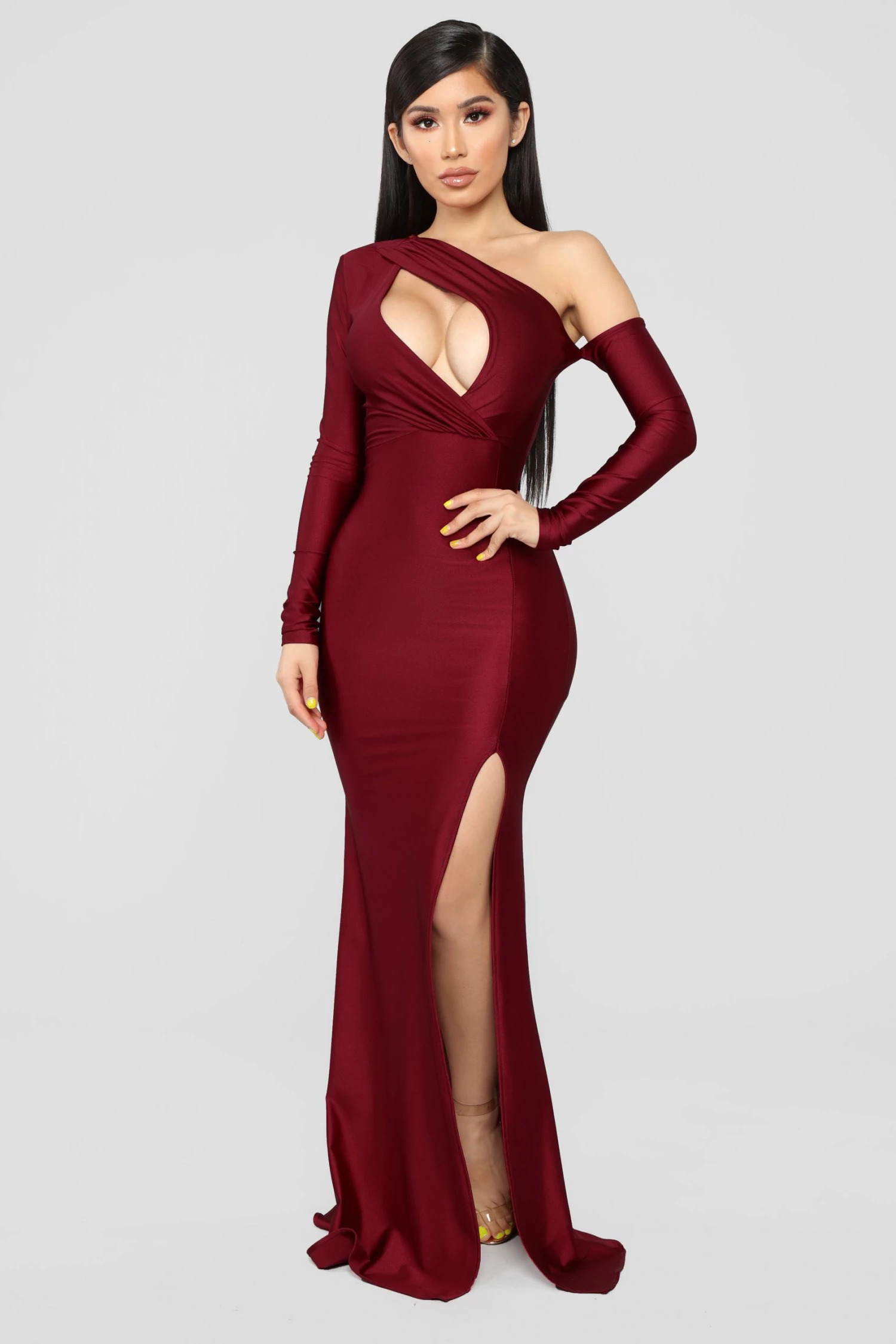 Fashion Nova Pretty Hurts Dress - Burgundy 4 Fashion Nova Pretty Hurts Dress - Burgundy - Image 2