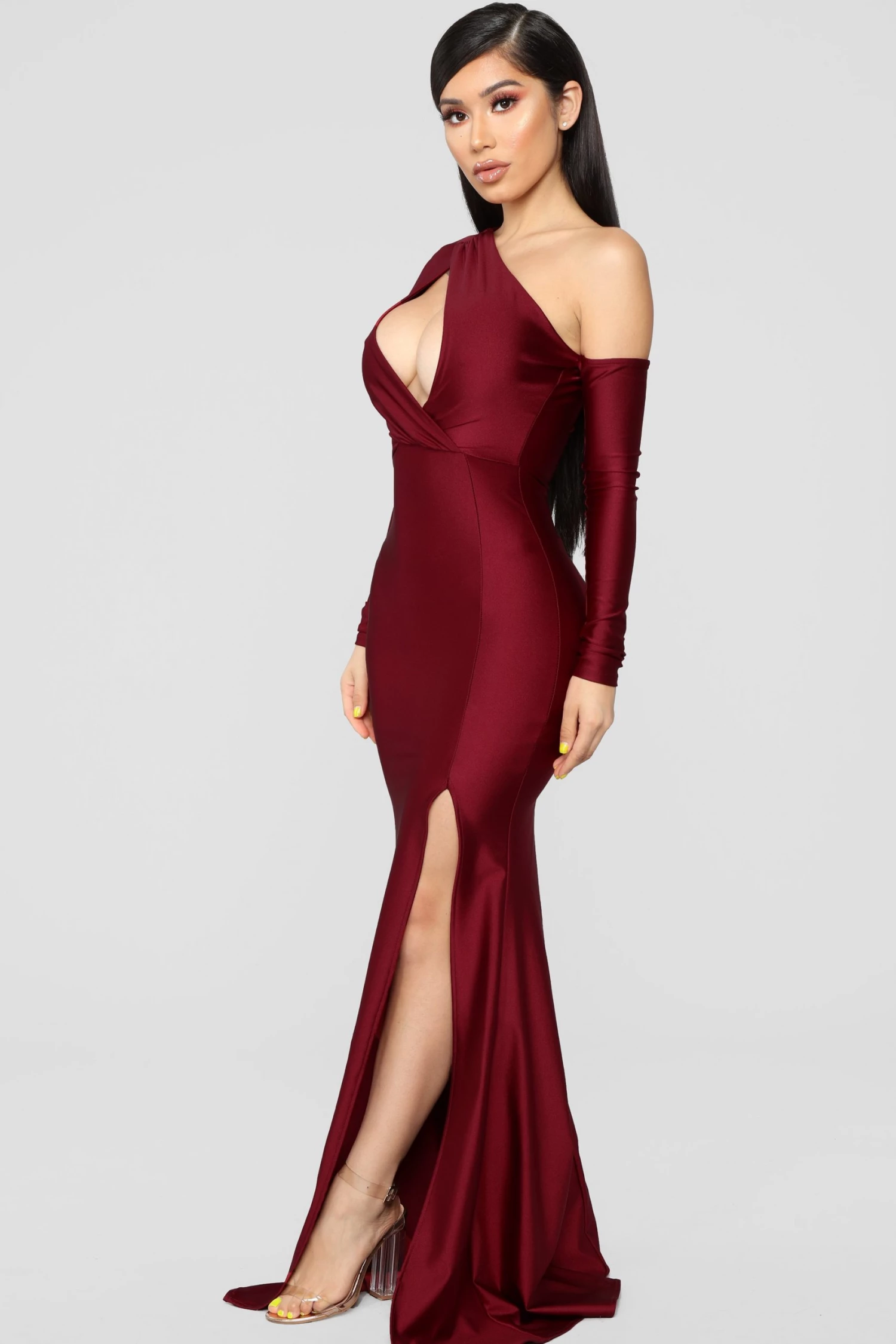 Fashion Nova Pretty Hurts Dress - Burgundy 6 Fashion Nova Pretty Hurts Dress - Burgundy - Image 4