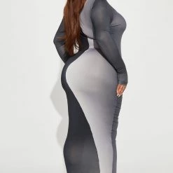 Fashion Nova Got A Secret Maxi Dress - Black/combo -fashion nova dresses Shop 09 06 22Studio1 RT AS 10 08 42 8 DT3357 Blackcombo 12051 PLUS SG