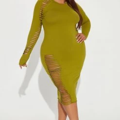 Fashion Nova Blair Midi Dress - Green -fashion nova dresses Shop 09 06 22Studio1 RT AS 15 52 47 57 DB3907 Green 12380 PLUS SG