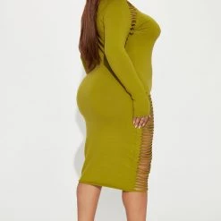 Fashion Nova Blair Midi Dress - Green -fashion nova dresses Shop 09 06 22Studio1 RT AS 15 53 00 57 DB3907 Green 12384 PLUS SG
