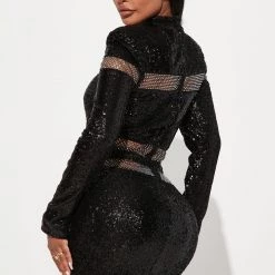 Fashion Nova See You Soon Sequin Midi Dress - Black -fashion nova dresses Shop 09 06 22Studio2 ME RL 16 01 53 40 GWQ5201 Black 0420 EH