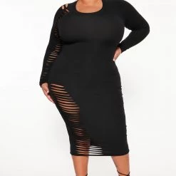 Fashion Nova Blair Midi Dress - Black -fashion nova dresses Shop 09 06 22Studio3 DD KP 11 54 51 23 DB3907 Black 0229 PLUS SG