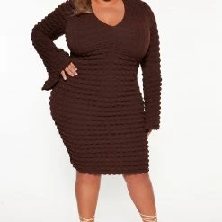 Fashion Nova Tres Poppin' Mini Dress - Chocolate 11 Fashion Nova Tres Poppin' Mini Dress - Chocolate -fashion nova dresses Shop 09 06 22Studio3 DD KP 14 33 41 37 KH1100 Chocolate 0373 PLUS ES