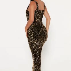 Fashion Nova Jocelyn Sequin Midi Dress - Gold -fashion nova dresses Shop 09 06 22Studio4 KJ IM 11 18 59 19 LIN436 Gold 10979 ES