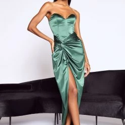 Fashion Nova Right Next Door Satin Maxi Dress - Hunter -fashion nova dresses Shop 09 07 21VMA JR CE 10 34 33 Look2 5746 KS DM