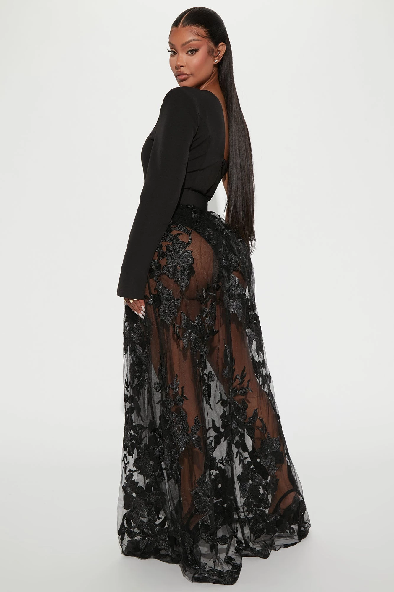 Fashion Nova Material Girl Maxi Dress - Black 5 Fashion Nova Material Girl Maxi Dress - Black - Image 3