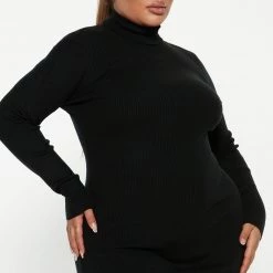 Fashion Nova One Chance Sweater Midi Dress - Black 12 Fashion Nova One Chance Sweater Midi Dress - Black -fashion nova dresses Shop 09 07 22Studio3 RT AS 12 02 05 38 HF22F767 Black 0259 PLUS PB