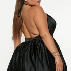 Fashion Nova Reanne Satin Mini Dress - Black -fashion nova dresses Shop 09 07 22Studio3 RT AS 15 20 09 56 BD3004 Black 0459 PLUS WG