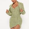 Fashion Nova Christine Tweed Mini Dress Set - Green/combo 1 Fashion Nova Christine Tweed Mini Dress Set - Green/combo -fashion nova dresses Shop 09 07 22Studio4 DD KP 10 26 20 18 81156NK Greencombo 11773 PB