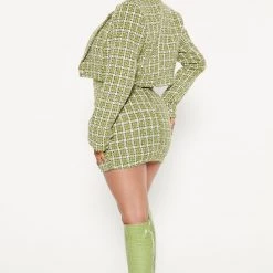 Fashion Nova Christine Tweed Mini Dress Set - Green/combo 7 Fashion Nova Christine Tweed Mini Dress Set - Green/combo -fashion nova dresses Shop 09 07 22Studio4 DD KP 10 26 53 18 81156NK Greencombo 11778 PB