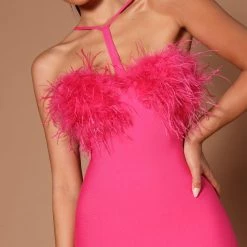 Fashion Nova Brianna Feather Mini Dress - Pink -fashion nova dresses Shop 09 07 22Studio7 CE RL 11 15 36 13 B16971 Pink 0135 PB