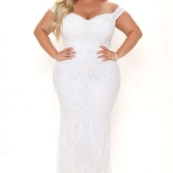Fashion Nova Until The Weekend Sequin Maxi Dress - White -fashion nova dresses Shop 09 08 21Studio2 CE 11 24 22 21 1013AP8 White CC 0644 PLUS JF EH