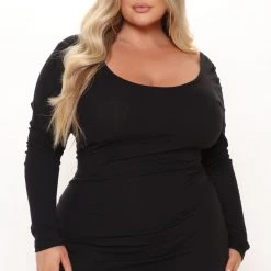 Fashion Nova Helena Ribbed Maxi Dress - Black -fashion nova dresses Shop 09 08 21Studio2 CE KP 13 05 54 35 RD42619L Black P 0868 PLUS KL
