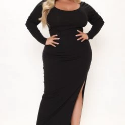 Fashion Nova Helena Ribbed Maxi Dress - Black -fashion nova dresses Shop 09 08 21Studio2 CE KP 13 05 57 35 RD42619L Black P 0870 PLUS KL