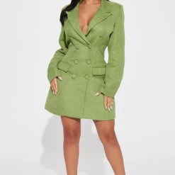 Fashion Nova Piper Blazer Mini Dress - Olive -fashion nova dresses Shop 09 08 22Studio1 KJ LT 11 45 39 12 JKT1106 Olive 13422 JB