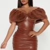 Fashion Nova Verdana Faux Leather Mini Dress - Cognac -fashion nova dresses Shop 09 08 22Studio4 SN DJ 15 01 04 52 LD7392BFN Cognac 12822 JB