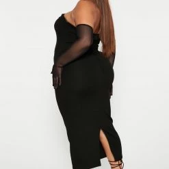 Fashion Nova Fashion Strut Midi Dress Set - Black -fashion nova dresses Shop 09 08 22Studio5 RD JM 13 41 05 31 FD40330 Black 0053 WG PLUS