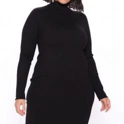 Fashion Nova Taryn Sweater Midi Dress - Black 16 Fashion Nova Taryn Sweater Midi Dress - Black -fashion nova dresses Shop 09 09 20Studio3 AP SA 12 34 22 40 D11051FN Black 0879 PLUS RA