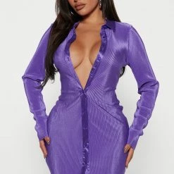 Fashion Nova Tessa Pleated Maxi Dress - Purple -fashion nova dresses Shop 09 09 22Studio4 CE DJ 13 27 36 39 YK5360 Purple 13449 PB
