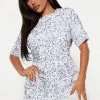 Fashion Nova Christy Sequin T-Shirt Mini Dress - Silver -fashion nova dresses Shop 09 09 22Studio4 CE 09 24 00 3 D8323C Silver 12917 PB