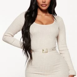 Fashion Nova Loop Me In Belted Sweater Dress - Oatmeal 6 Fashion Nova Loop Me In Belted Sweater Dress - Oatmeal -fashion nova dresses Shop 09 1 22Studio3 RT RS 15 57 38 38 J3H0053S Oatmeal 0010 JB