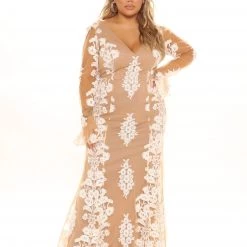 Fashion Nova Lydia Lace Maxi Dress - White -fashion nova dresses Shop 09 10 21Studio1 SN RL 15 33 50 66 MF2732 White 3429 PLUS MH