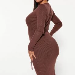 Fashion Nova Paris In The Rain Sweater Midi Dress - Chocolate -fashion nova dresses Shop 09 13 22Studio3 ME IM 13 33 53 36 RDAE6420FN Chocolate 3337 EH