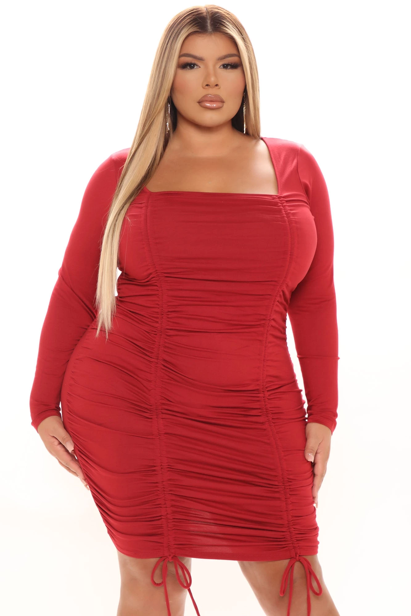 Fashion Nova Date Night Fit Mini Dress - Red 7 Fashion Nova Date Night Fit Mini Dress - Red - Image 5