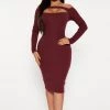 Fashion Nova Mariella Ribbed Midi Dress - Wine -fashion nova dresses Shop 09 14 22Studio4 ME KP 10 25 07 9 RD48634L Wine 14746 PB