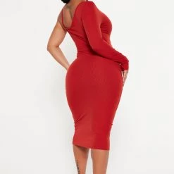 Fashion Nova Reena Ribbed Midi Dress - Brick Red 7 Fashion Nova Reena Ribbed Midi Dress - Brick Red -fashion nova dresses Shop 09 14 22Studio6 DM DJ 10 18 42 3 RD48432L BrickRed 0447 JB