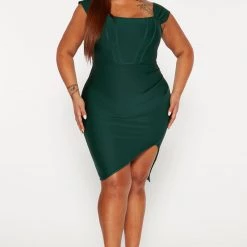 Fashion Nova Mercedes Bandage Mini Dress - Green -fashion nova dresses Shop 09 15 22Studio4 DM IM 09 44 52 8 C2571D Green 15385 PLUS PB