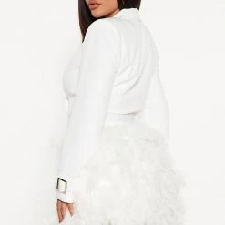 Fashion Nova Val Feather Blazer Dress - White 11 Fashion Nova Val Feather Blazer Dress - White -fashion nova dresses Shop 09 16 22Studio3 DD IM 11 36 57 26 BD3059 White 1231 EH