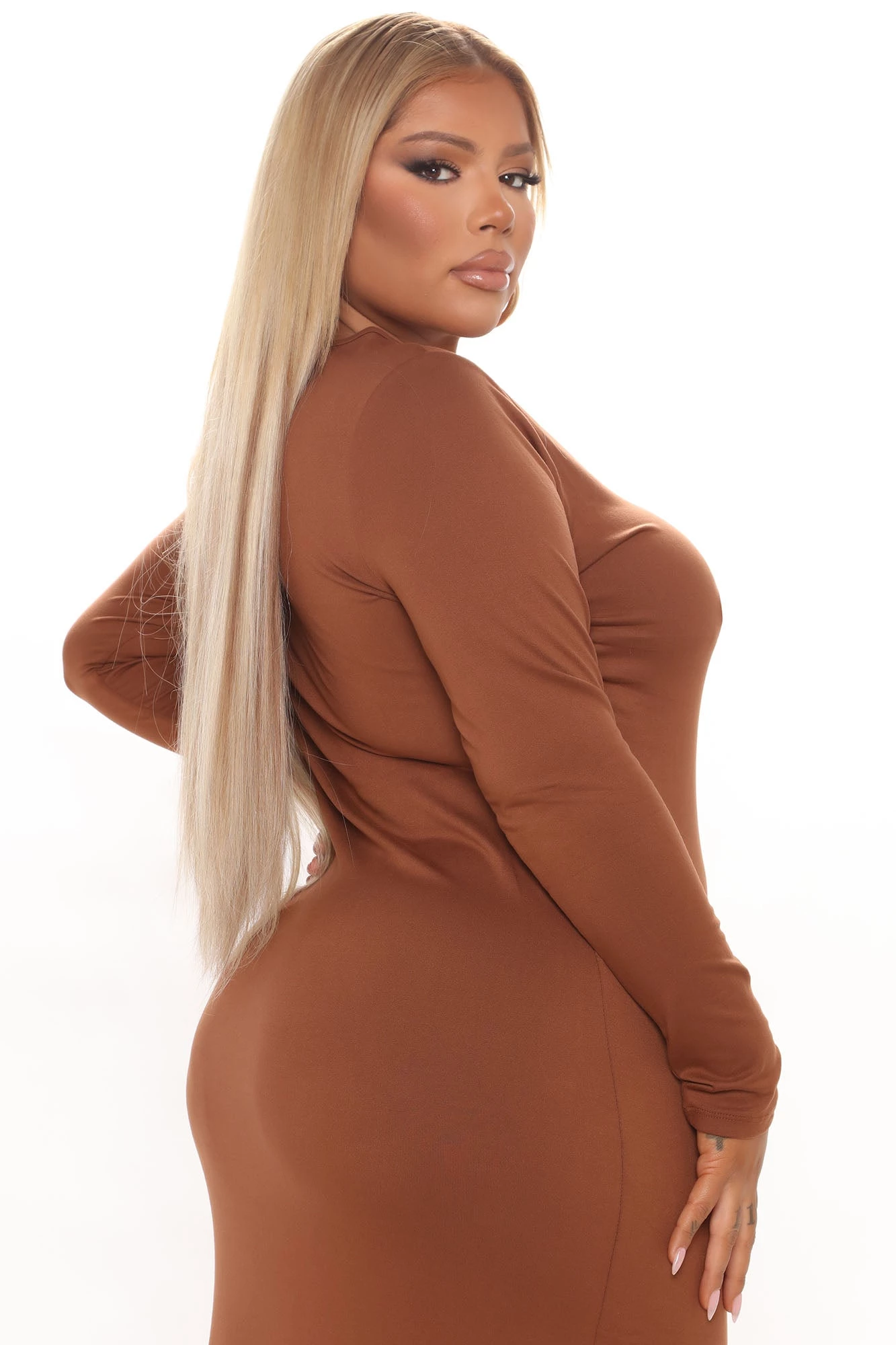 Fashion Nova Good Intentions Maxi Dress - Chocolate 10 Fashion Nova Good Intentions Maxi Dress - Chocolate - Image 8