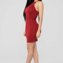 Fashion Nova Perfect Summer Dress - Burgundy -fashion nova dresses Shop 09 19 18 Studio 2 11 36 41 JD19797 Burgundy0432 NT scaled