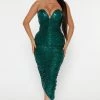 Fashion Nova Ruched Everywhere Sequin Midi Dress - Hunter -fashion nova dresses Shop 09 19 22Studio4 SN DJ 11 40 52 19 YUN417 Hunter 16576 KS