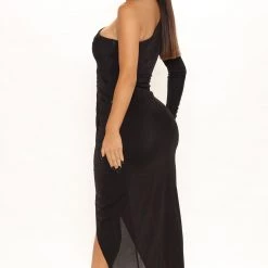 Fashion Nova Fine Design Slinky Maxi Dress - Black -fashion nova dresses Shop 09 20 21Studio2 SN RL 09 51 16 7 FS21C045 Black 1407 EH