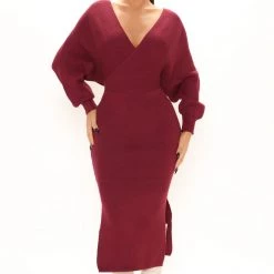 Fashion Nova Mona Sweater Midi Dress - Magenta -fashion nova dresses Shop 09 20 21Studio2 SN RL 12 03 08 42 ID2591 Magenta 1698 KS