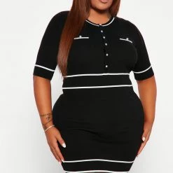 Fashion Nova Keeping It Classy Mini Dress - Black/White -fashion nova dresses Shop 09 20 22Studio5 KJ DJ 14 05 48 31 DI8023 BlackWhite 1131 PLUS ES