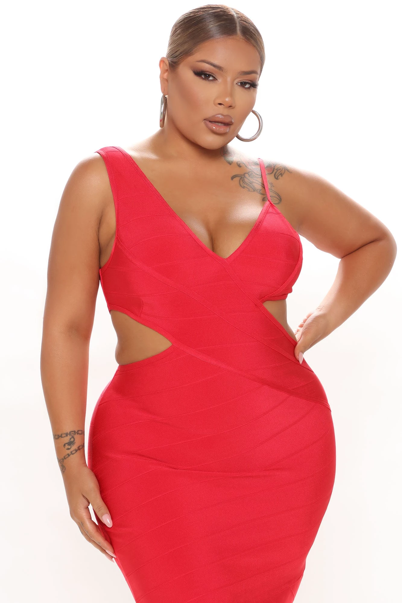 Fashion Nova Fancying You Bandage Mini Dress - Red 12 Fashion Nova Fancying You Bandage Mini Dress - Red - Image 10