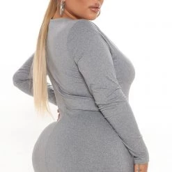 Fashion Nova Amilia Double Lined Midi Dress - Heather Grey 17 Fashion Nova Amilia Double Lined Midi Dress - Heather Grey -fashion nova dresses Shop 09 21 21Studio3 CE KG 13 39 33 58 JD44588L HeatherGrey 2333 PLUS KS