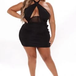 Fashion Nova One And Only Ruched Mini Dress - Black 15 Fashion Nova One And Only Ruched Mini Dress - Black -fashion nova dresses Shop 09 21 21Studio4 RT TB 13 15 54 32 ID68557FN Black 4238 PLUS DC