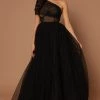 Fashion Nova Aliya Tulle Maxi Dress - Black