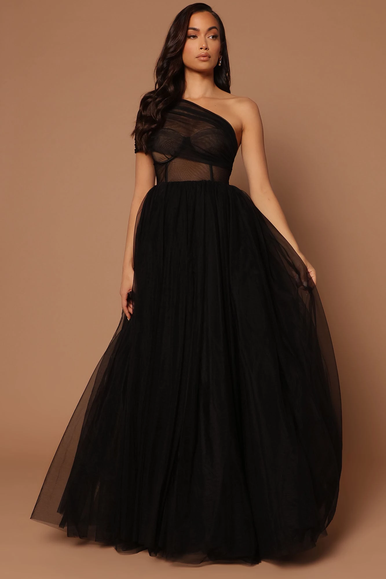 Fashion Nova Aliya Tulle Maxi Dress - Black 3 Fashion Nova Aliya Tulle Maxi Dress - Black