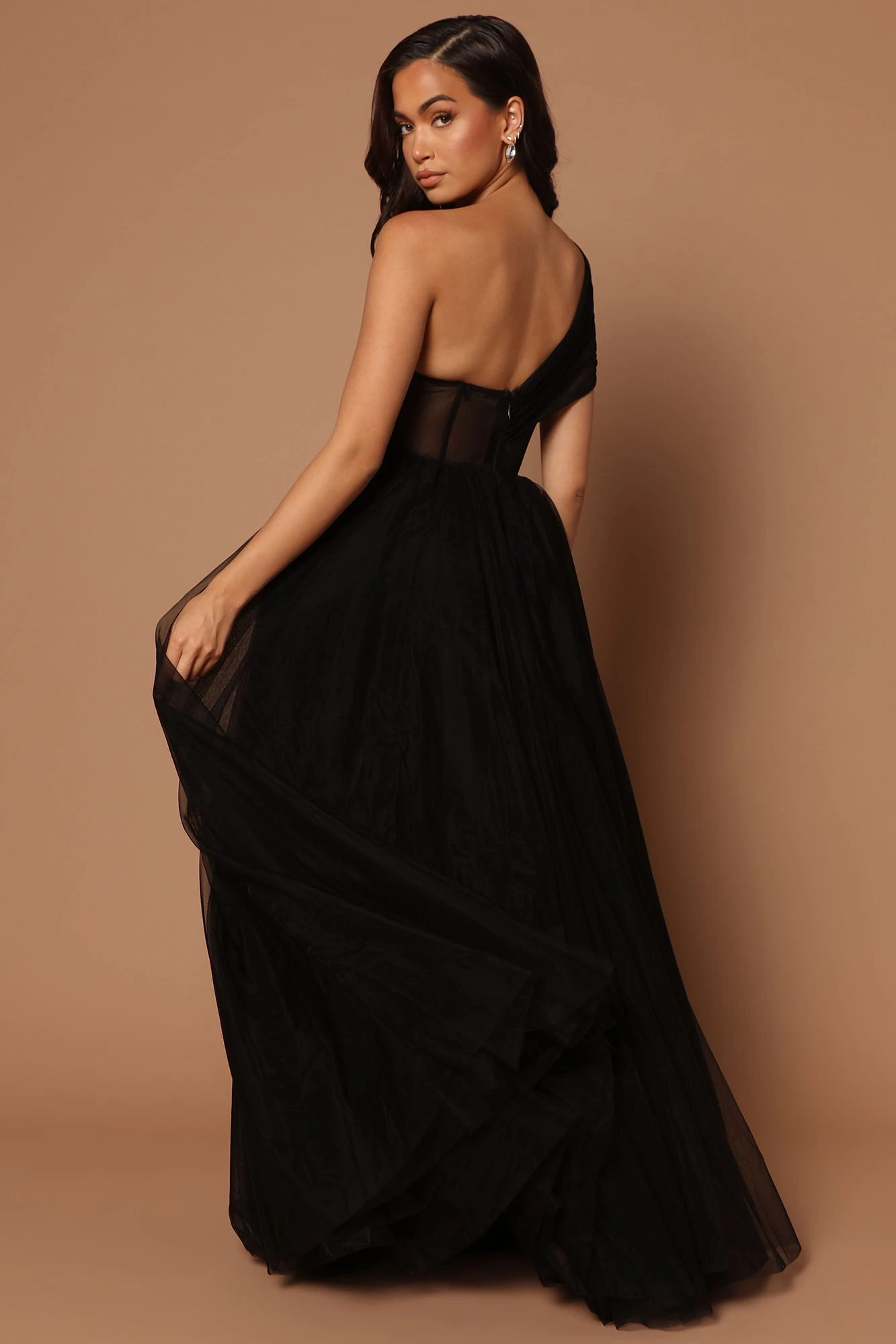 Fashion Nova Aliya Tulle Maxi Dress - Black 6 Fashion Nova Aliya Tulle Maxi Dress - Black - Image 4
