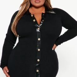 Fashion Nova City Girl Sweater Mini Dress - Black -fashion nova dresses Shop 09 22 22Studio3 KJ KP 13 41 57 31 D8120C Black 3294 PLUS SG