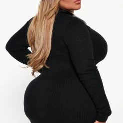 Fashion Nova City Girl Sweater Mini Dress - Black -fashion nova dresses Shop 09 22 22Studio3 KJ KP 13 42 06 31 D8120C Black 3296 PLUS SG