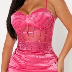 Fashion Nova Another Chance Satin Midi Dress - Hot Pink -fashion nova dresses Shop 09 22 22Studio4 SN DJ 10 23 49 1 22GWF0387 HotPink 27520 PB