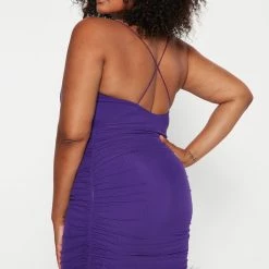 Fashion Nova Lilac Gardens Ruched Mini Dress - Purple -fashion nova dresses Shop 09 22 22Studio5 RM CM 14 02 11 24 ID5696 Purple 1488 PLUS JB